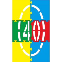 1.24.2 Ограничение 40 трафарет для дорожной разметки 
